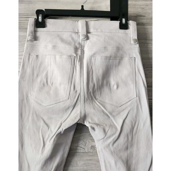 Ben Traverniti UNRAVEL PROJECT Ice Gray Leather Lace-Up Crop Pants Size 27 $2170 - Picture 4 of 8